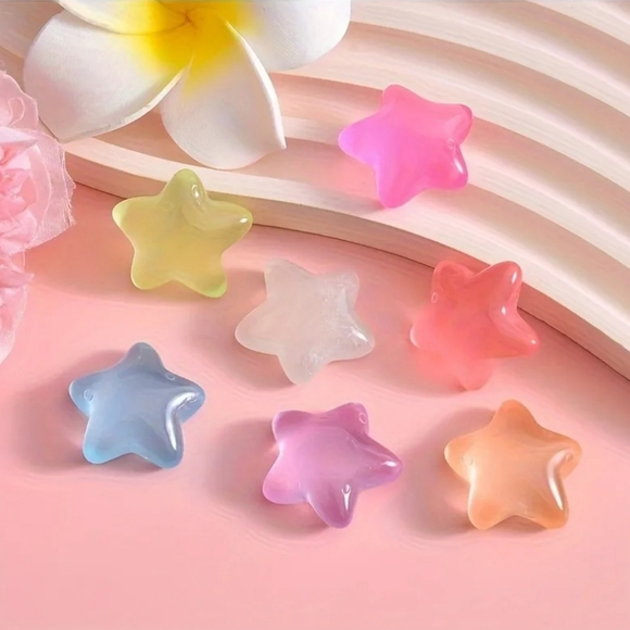 12 Pcs Reusable Glow in the Dark Shoe Charms, Absorbing Light Stars and Flowers - Picture 2 of 8